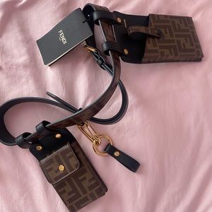 Fendi FF motif multi-pouch belt